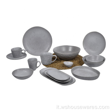 Set di stoviglie in porcellana in ceramica all&#39;ingrosso